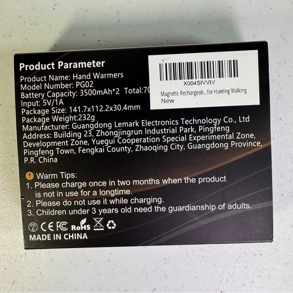 2 Pack Rechargeable Hand Warmers 7000mAh Magnetic Portable Electric Heaters - Picture 4 of 9